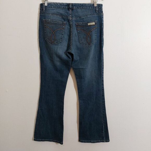 Calvin Klein Medium Wash Flare Jeans Women's Size 6 / 30 - Picture 6 of 12